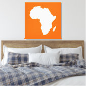 Mandarine Audacious Africa Leinwanddruck (Insitu (Schlafzimmer))