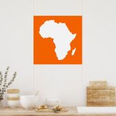 Mandarine Audacious Africa Poster (Küche)