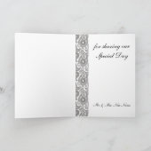 Mandarine Black Paisley Dankeskarte (Innenseite)