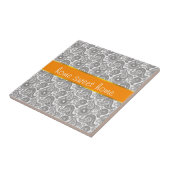 Mandarine Black Paisley Fliese (Seite)