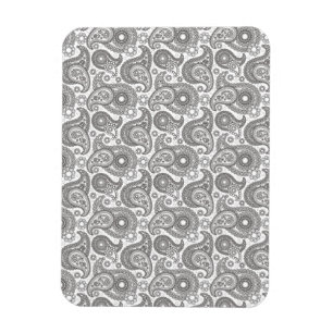 Mandarine Black Paisley Magnet