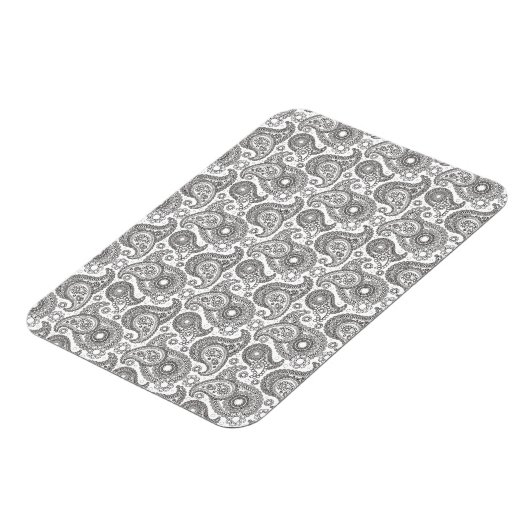 Mandarine Black Paisley Magnet (Linke Seite)