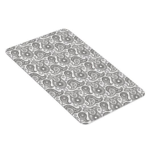 Mandarine Black Paisley Magnet (Rechte Seite)