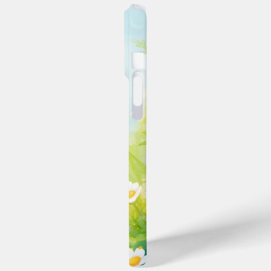 Mandarine Blumengarten Case-Mate iPhone Hülle (Rückseite / Links)