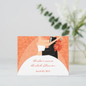 Mandarine Brautparty Advisor Cards Hinweiskarte (Stehend Vorderseite)