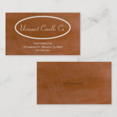 Mandarine Candle Company Business Card Visitenkarte (Vorne/Hinten)