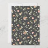 Mandarine Citrus Greenery Bridal Dusche Einladung (Rückseite)