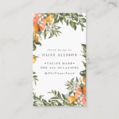 Mandarine Citrus Orchard Boho Botanical Visitenkarte (Vorderseite)