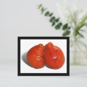 Mandarine Couple (Orange Sie auch in Liebe?) Postkarte (Stehend Vorderseite)