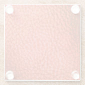 Mandarine Dartk Imitats Leather Glasuntersetzer (Rückseite)