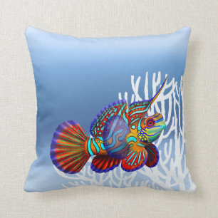 Mandarine Dragonet Goby-Riff-Fisch-Kissen Kissen