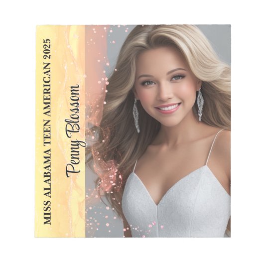 Mandarine Dream Pageant Autograph Pad Notepad Notizblock (Vorderseite)