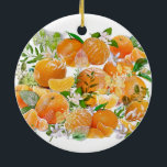 Mandarine Dreams Keramik Ornament<br><div class="desc">Digitale Kunst © El Diputado,  2018</div>