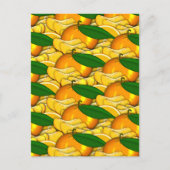 Mandarine eines Sommermusters Postkarte (Vorderseite)