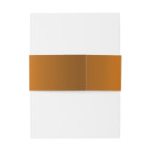 Mandarine Elegance Botanische Hochzeit Einladungsbanderole (Rückseitenbeispiel)