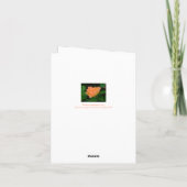 MANDARINE FARBIERTE ROSE (FOTOG) KARTE (Rückseite)