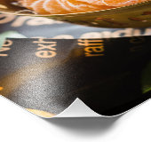 Mandarine Fruchtfotografie Fotodruck (Ecke)