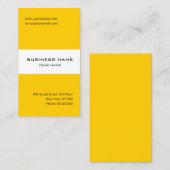 Mandarine, gelb und weiß gestreifte Visitenkarte (Vorne/Hinten)