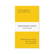 Mandarine, gelb und weiß gestreifte Visitenkarte