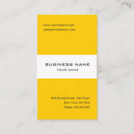 Mandarine, gelb und weiß gestreifte Visitenkarte