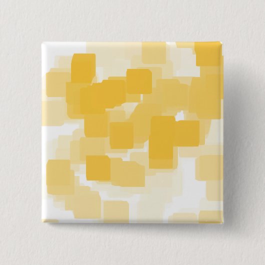 "Mandarine" Geometrische Kunst Button (Vorderseite)