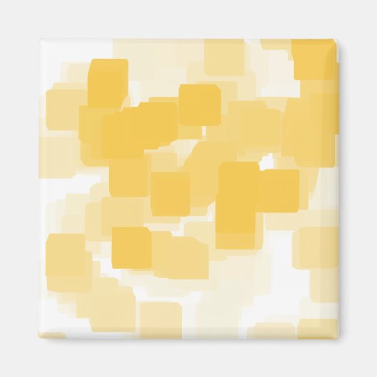 "Mandarine" Geometrische Kunst Magnet (Vorne)