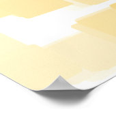 "Mandarine" Geometrische Kunst Poster (Ecke)