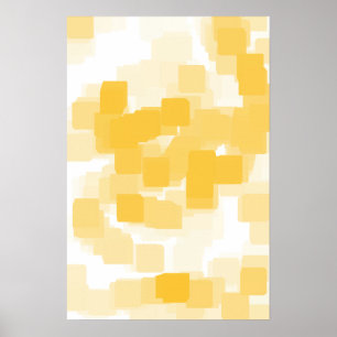 "Mandarine" Geometrische Kunst Poster