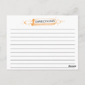 Mandarine Geschenkte Küchengeräte Empfehlungskarte Postkarte (Rückseite)