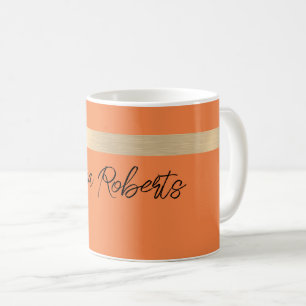Mandarine Gold Foil Rustikale Imitate Kaffeetasse