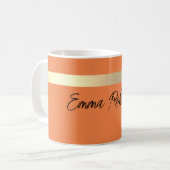 Mandarine Gold Foil Rustikale Imitate Kaffeetasse (Vorderseite Links)