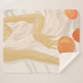 Mandarine Grace Sherpadecke (Vorderseite (Horizontal))