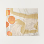 Mandarine Grace Wandteppich (Vorderseite (Horizontal))