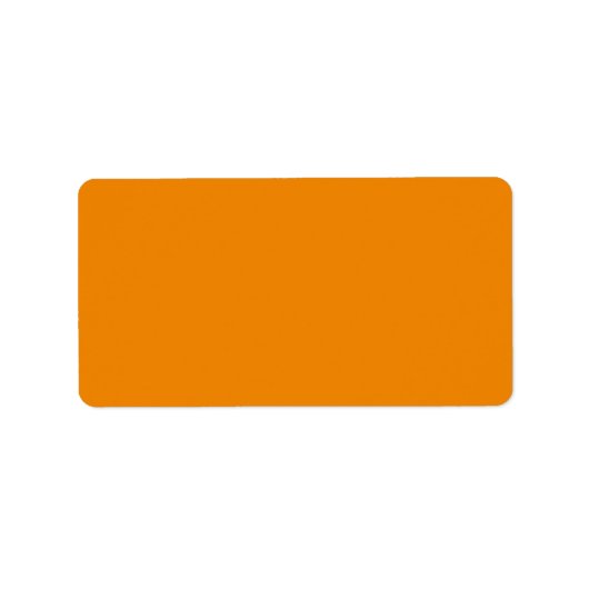 Mandarine hex code F28500 Adressaufkleber (Vorne)