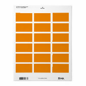 Mandarine hex code F28500 Adressaufkleber (Vorne)