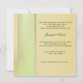 Mandarine Hibiskus 50. Hochzeitstag Einladung (Rückseite)