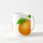 Mandarine Kaffeetasse (VorderseiteRechts)