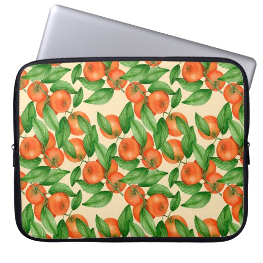 Mandarine Laptopschutzhülle (Vorderseite)