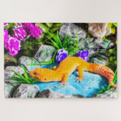 Mandarine Leopard Gecko Puzzle (Horizontal)