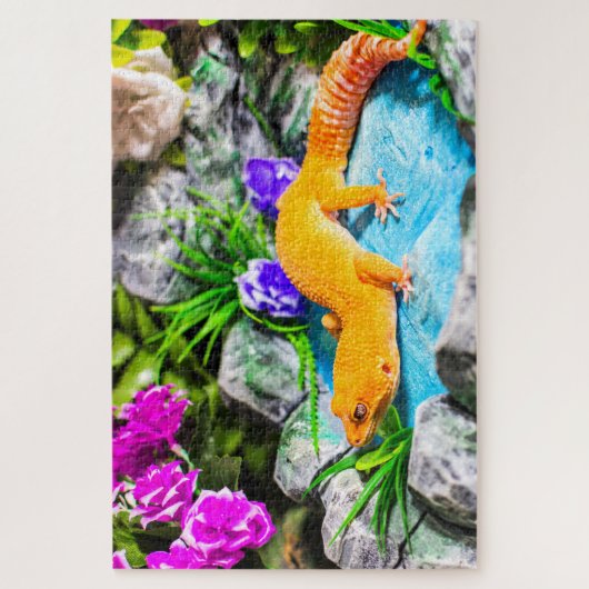 Mandarine Leopard Gecko Puzzle (Vertikal)