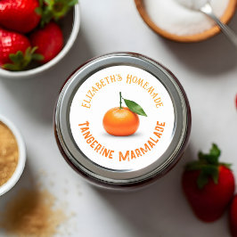 Mandarine Marmalade Runder Aufkleber