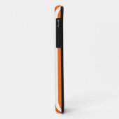 Mandarine Moderne Streifen Case-Mate iPhone Hülle (Hinten/Links)