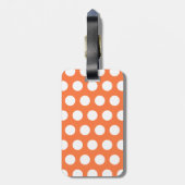 Mandarine Monogram Gepäckmarke Gepäckanhänger (Rückseite vertikal)