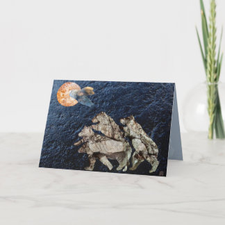 Mandarine Moon Grußkarte Karte