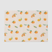 Mandarine Obst mit Blätter Seidenpapier (Vorderseite)