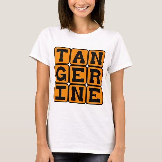 Mandarine, Obst und Farbe T-Shirt (Vorderseite)