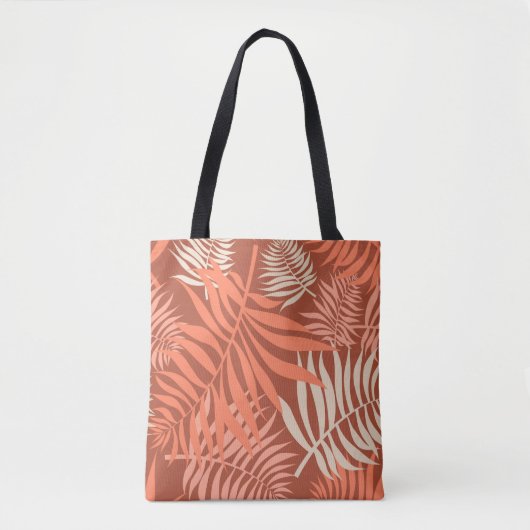 Mandarine Orange Blätter Tasche (Vorderseite)