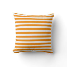 Mandarine Orange Classic Streifen Pillow