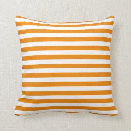 Mandarine Orange Classic Streifen Pillow Kissen