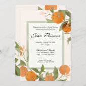 Mandarine Orange/Clementine Einladung (Vorne/Hinten)